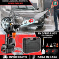 HIDROLAVADORA PORTÁTIL POWER PUSH W8® LAVADO EFICIENTE Y RÁPIDO + MALETÍN + 2 BATERÍAS GRATIS