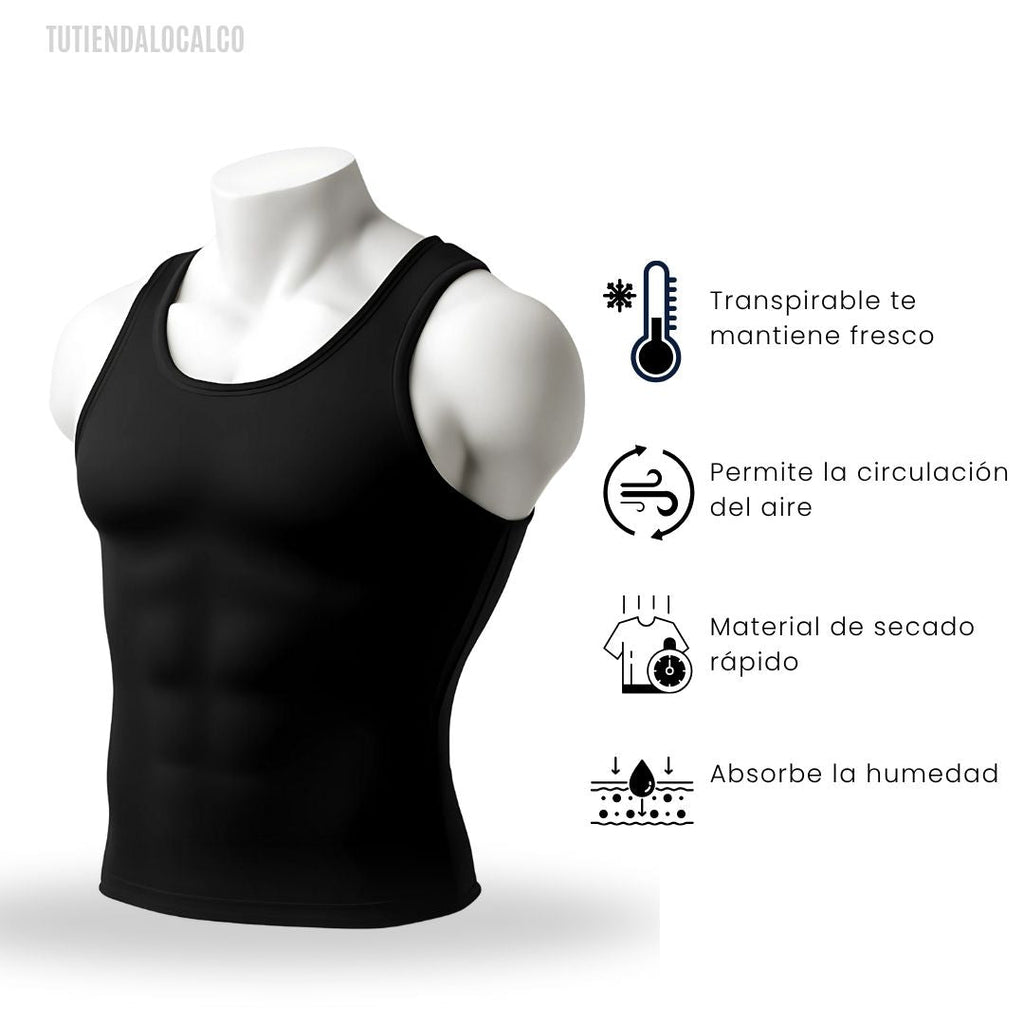MAXFIT®  COMPRESSION |Camisilla de compresión, alinea tu postura, define tu pecho y abdomen al instante