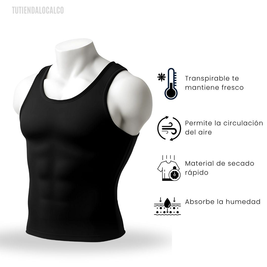 MAXFIT®  COMPRESSION |Camisilla de compresión, alinea tu postura, define tu pecho y abdomen al instante
