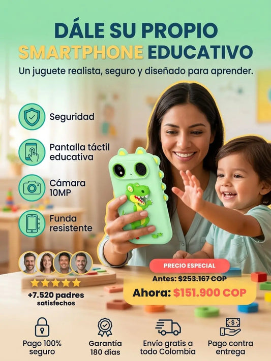 CHILDREN PHONE | el celular inteligente que educa, entretiene y protege de contenido peligroso a tus hijos mientras se divierten.