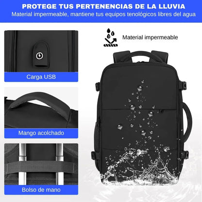 TRAVELAR® Viaja sin pagar equipaje extra — el bolso que cumple  todas las aerolíneas, organiza todo y no le teme a la lluvia.