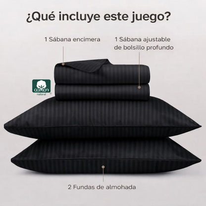 Suite Imperial — Sábanas de Lujo 800 Hilos | Ajuste perfecto, sin arrugas, frescas toda la noche - Juego de 4 piezas en OFERTA