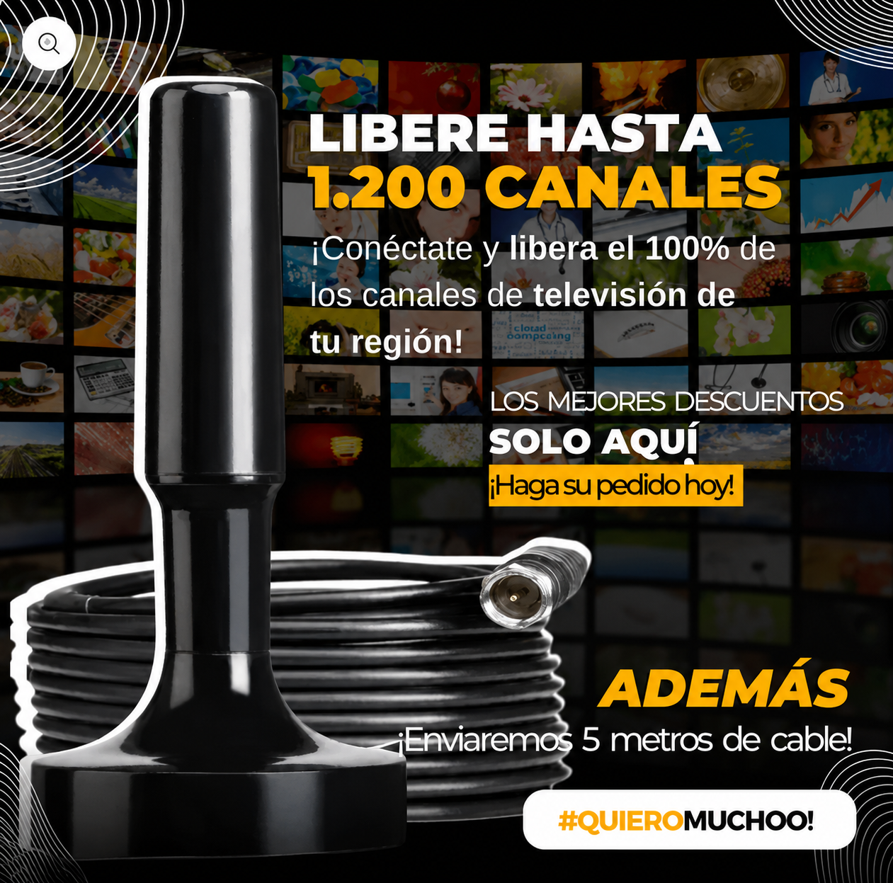 Antena TV Ilimitada - Disfruta Canales HD sin pagar Mensualidades