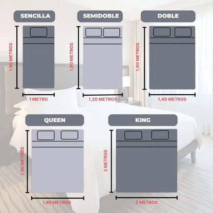Suite Imperial 800 Hilos | Duerme como en hotel 5 estrellas desde la primera noche — Juego de 4 piezas premium EN OFERTA