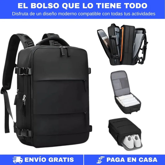 TRAVELAR® Viaja sin pagar equipaje extra — el bolso que cumple  todas las aerolíneas, organiza todo y no le teme a la lluvia.